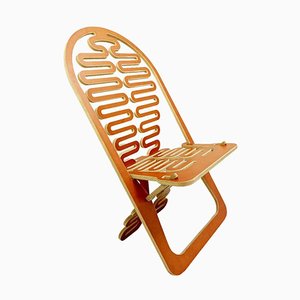 Prototype European Cutout Plywood Lumbarest Chair from Gregg Fleishman