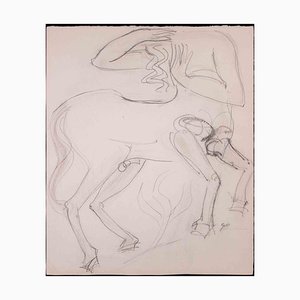 Rymond Veysset, Horseman, dibujo original, mediados del siglo XX