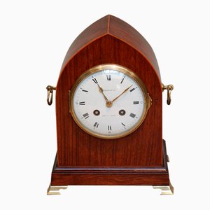 19th Century Rosewood Lancet Top Mantel Clock