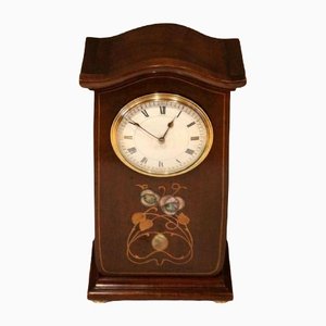 Art Nouveau Mahogany Mantel Clock