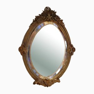 French Spelter Wall Mirror