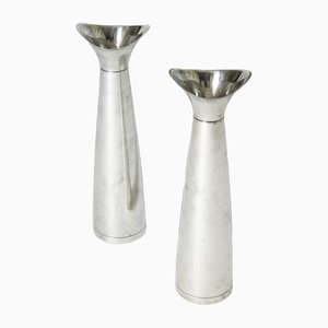 Silver Vases by Gustaf Jansson, Set of 2