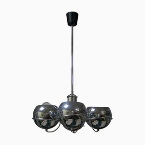 Mid-Century Italian Chromed Spheres Pendant Lamp, 1970