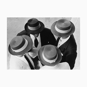 Hulton Archive, Italian Hats, 1957, Black & White Photograph