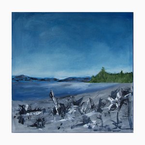 Ingrid Stolzenberg, Driftwood, Pittura post-espressionista tedesca, 2019, Olio su tela