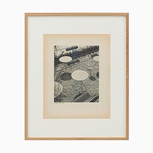 Ernest Koehli, Picnic Tables, 1940s, Photogravure