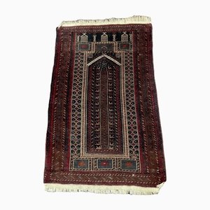 Middle Eastern Hand-Knitted Prayer Rug