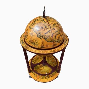 Drehbarer Vintage Globus Barschrank