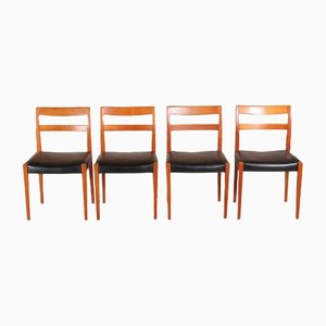 Mid-Century Teak Dining Chairs by Nils Jonson for Troeds, Sweden, 1960s, Set of 4