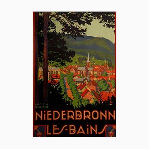Affiche Niederbronn Les Bains par Lucien Blumer