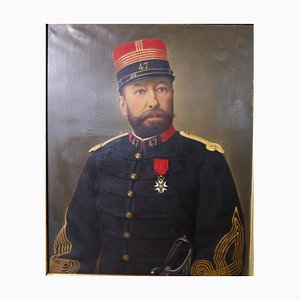 Portrait du Colonel d'Infanterie de l'Armée Française, 1870, Huile sur Toile
