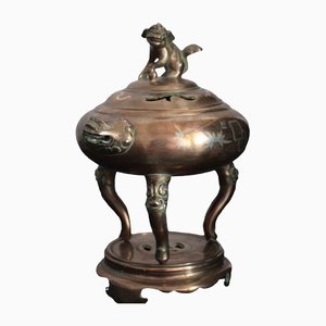 Bronze Parfümbrenner, China oder Indochina, 1800er