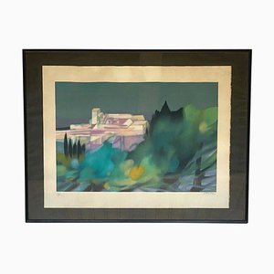 Freddy Alfred Defossez, Abstract Landscape, 1970s, Lithograph