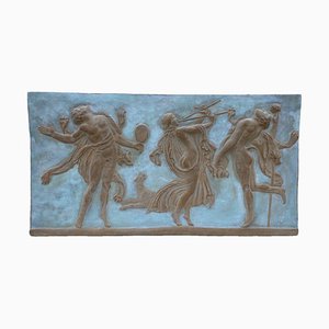 Cortege Bachique Souvenir Bas Relief in Plaster from the Louvre Twentieth
