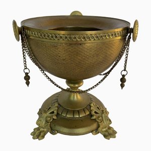 Napoleon III Bronze Cup with Foot Griffe Decor