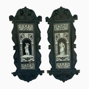 Neo Gothic Panel in the Style of the Renaissance, Set of 2