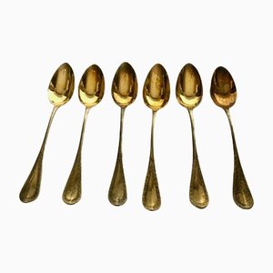 Antique Spoons in Soild Silver, Set of 6