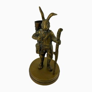 Antique Rabbit Figure in Bronze
