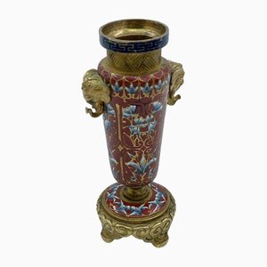 Kleine Cloisonne Vase von Barbedienne