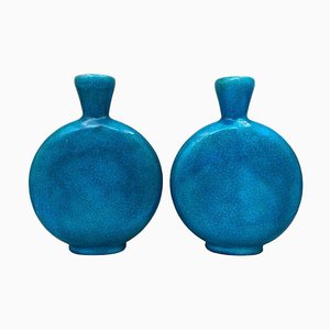 Gourd Vases from Longwy, Set of 2