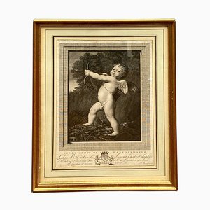 F Rosaspina, Cupid, 1787, Engraving, Framed