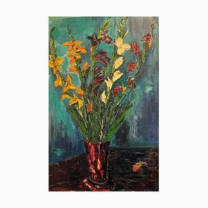 Still Life with Flowers, 20th Century, Oil on Canvas