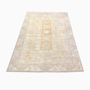 Grand Tapis Anatolien Vintage Pêche Délavé