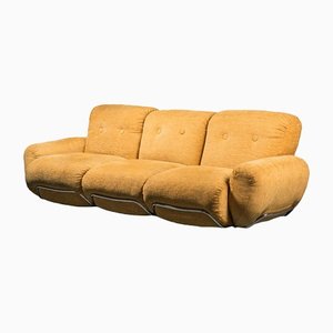 Vintage Yellow 3-Seater Sofa, 1970s