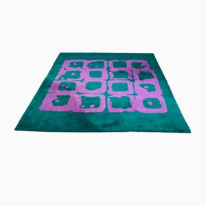 Vintage Rug in Wool by Gewald Kröner for Hackhausen Castle, 1970s