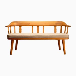 Midcentury Bench in Solid Pine by Krogenæs, Norway, 1960s