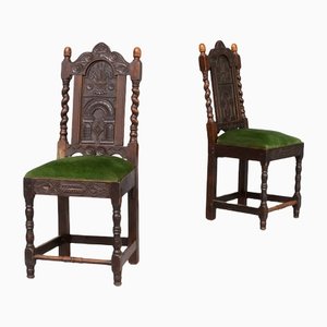 Antique Dining Chairs, Set of 2