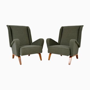 Mid-Century Lounge Chairs in the Style of Gio Ponti, Set of 2