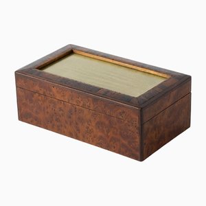 Caja antigua de madera nudosa, años 20