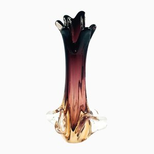 Mid-Century Murano Glass Vase from Fratelli Toso, Italy, 1950s