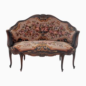 French Walnut Sofa, 1880s