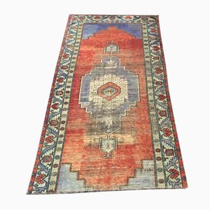 Tapis de Salon Anatolien Fait Main en Laine Orange