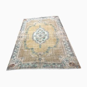 Tapis Vintage Délavé Jaune