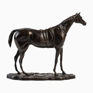 Sculpture Cheval de Course en Bronze d'Après John Willis Good