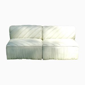 Modular Leather Nuvola Sofa by Giuseppe Rossi di Albizzate, Italy, 1980s, Set of 2