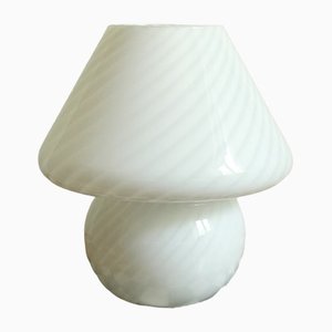 Lámpara italiana en forma de champiñón de cristal de Murano, años 70