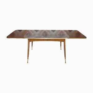 Midcentury Adjustable Crank Dining Table from Wrenger, 1950s