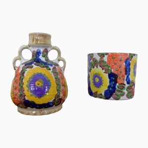 Vase und Pflanzer aus Keramik von Marei, 1970er, 2er Set