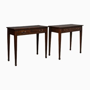 Antique English Hall Tables, 1910s, Set of 2