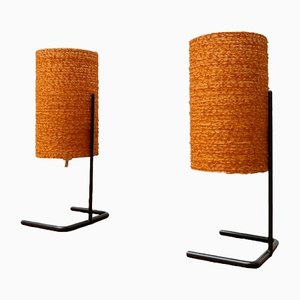 Mid-Century String Table Lamp, 1960s, Set of 2