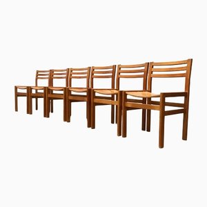 Vintage Danish Pine Dining Chair from Thuka, 1970s, Set of 6