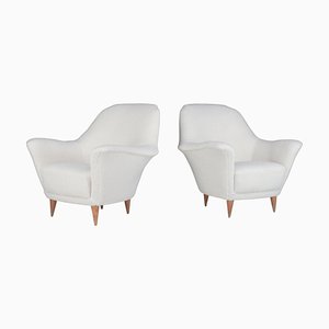 Curved Armchairs by Ico Parisi, Italy, 1950s, Set of 2