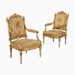 Neoclassical Style Armchairs, Set of 2