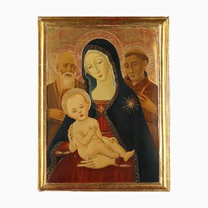 Artista italiano, tema religioso, siglo XIX-XX, óleo sobre tabla