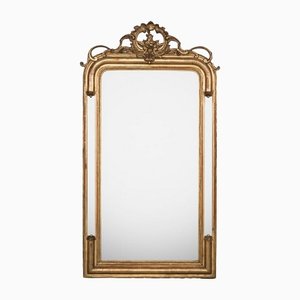Espejo de pared dorado, siglo XIX