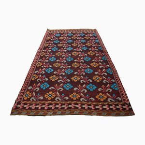 Tapis Kilim Cacim Bordeaux Vintage